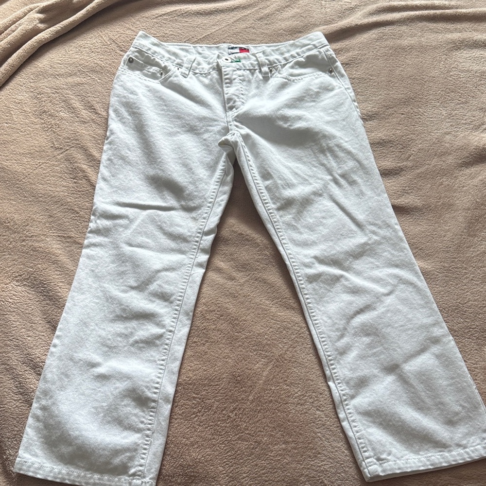 Tommy Hilfiger Women's White Flare Jeans